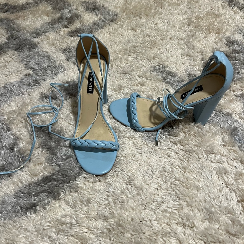 Open toe chunk heel sandal